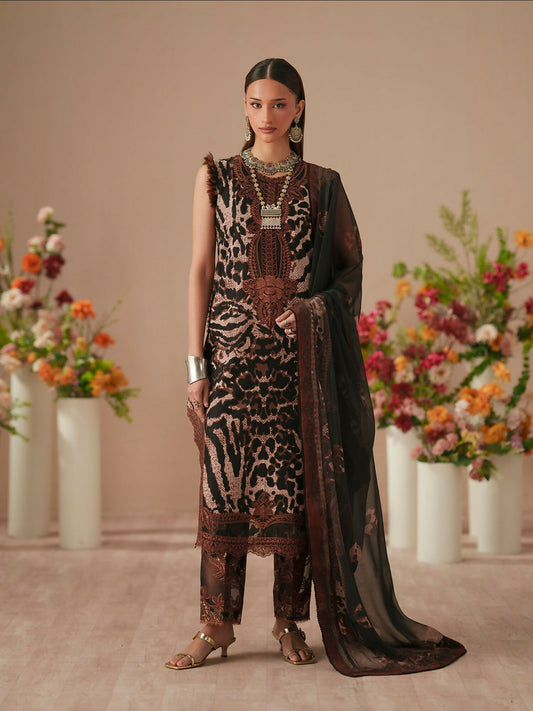 Binilyas Jojo Summer'26 Lawn Embroidered Unstitched 3-Piece Suit-82B