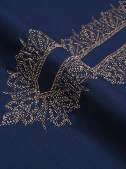 Fabrich Cotton Valley’26 Embroidered Unstitched Shalwar Kameez-Navy-FAB-8613