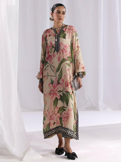 Binilyas Silk Digital Printed Co-Ord Set-30092