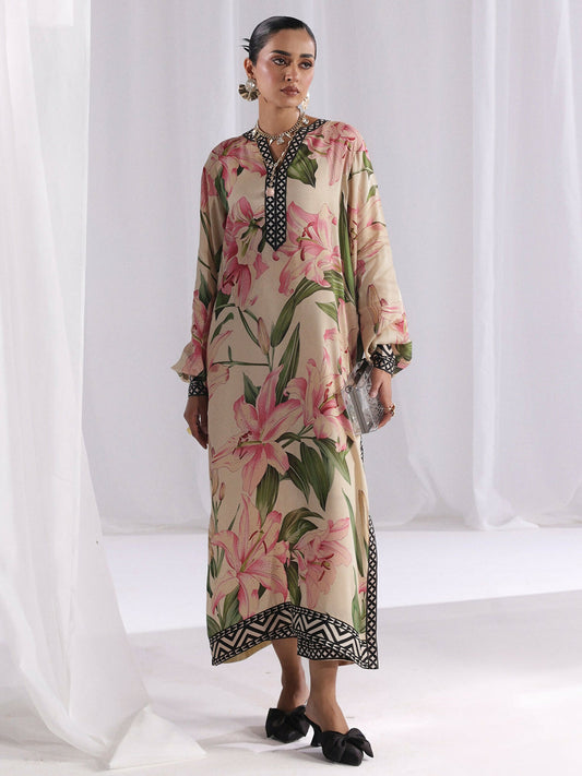 Binilyas Silk Digital Printed Co-Ord Set-30092