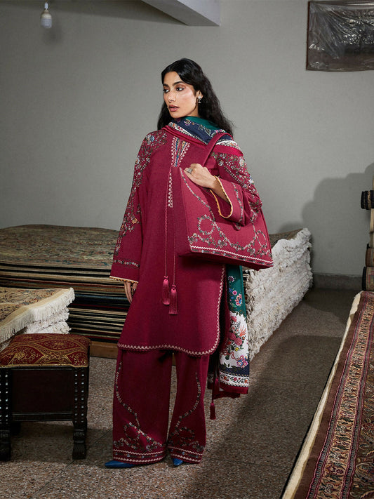 Jugnu by Hussain Rehar Karandi AW 25 - Edit III Embroidered Unstitched 3-Piece Suit-Hasti