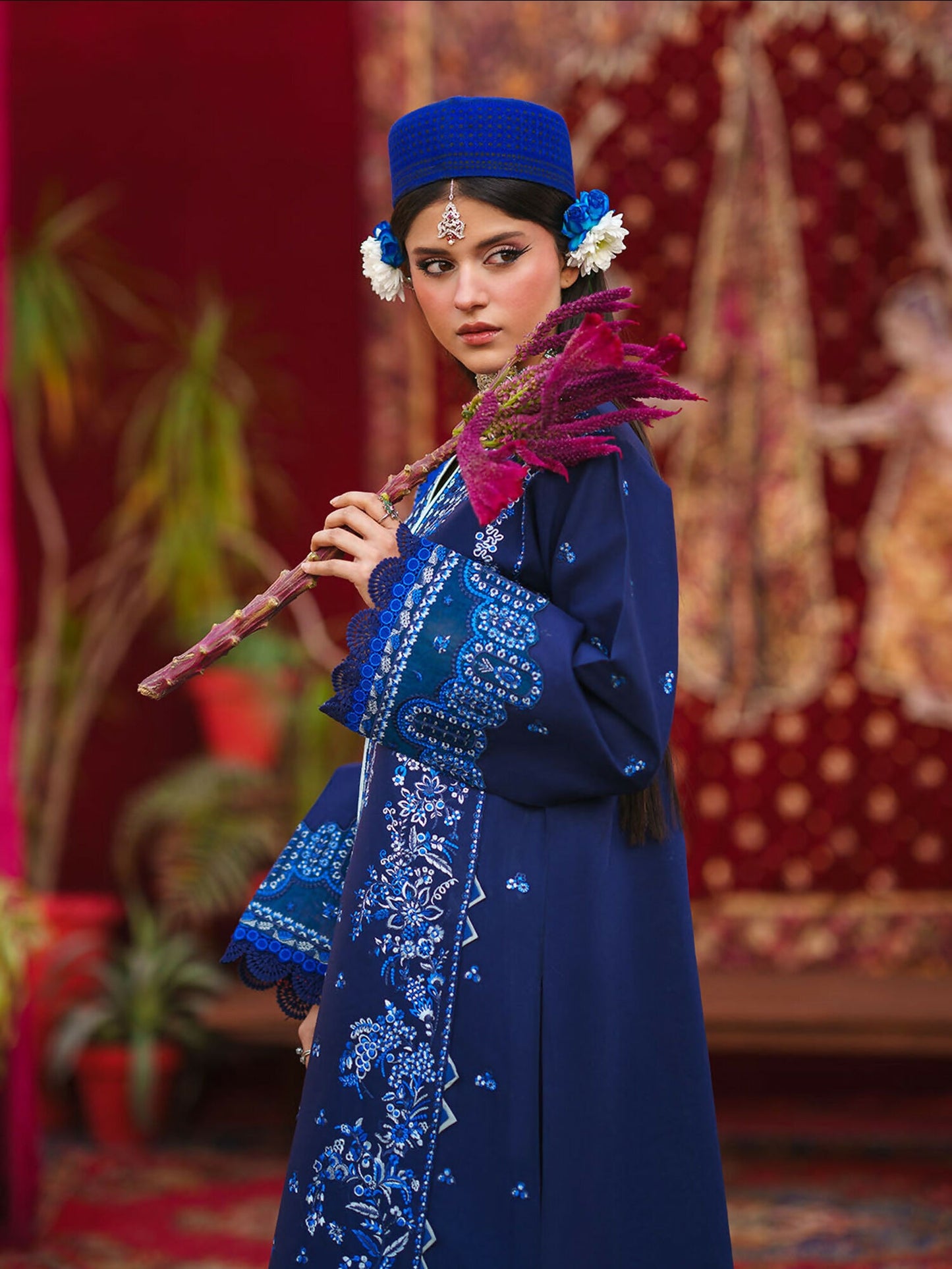 Mahnur Gul Luxury Lawn'26 Embroidered Stitched 3-Piece Suit-G-003