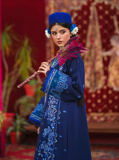 Mahnur Gul Luxury Lawn'26 Embroidered Stitched 3-Piece Suit-G-003