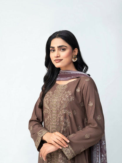 Imran Aftab Isla Winter Khaddar Embroidered Unstitched 3-Piece Suit-IAKC-UF-24