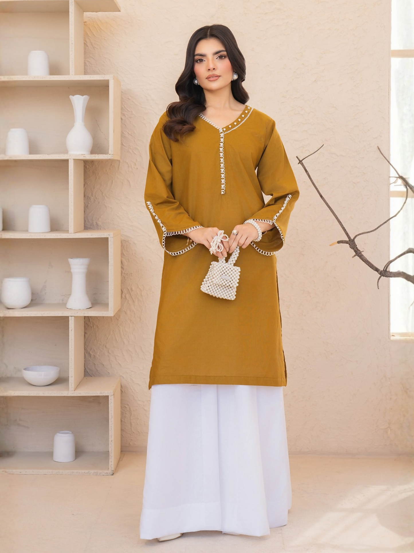 Mannat Clothing Winter Basics'25 Khaddar Stitched Suit-Olea