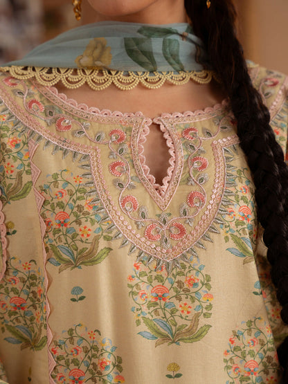 Joolie By Saira Rizwan Lawn Embroidered Unstitched 3-Piece Suit-Nerdia-A-SRL25-02