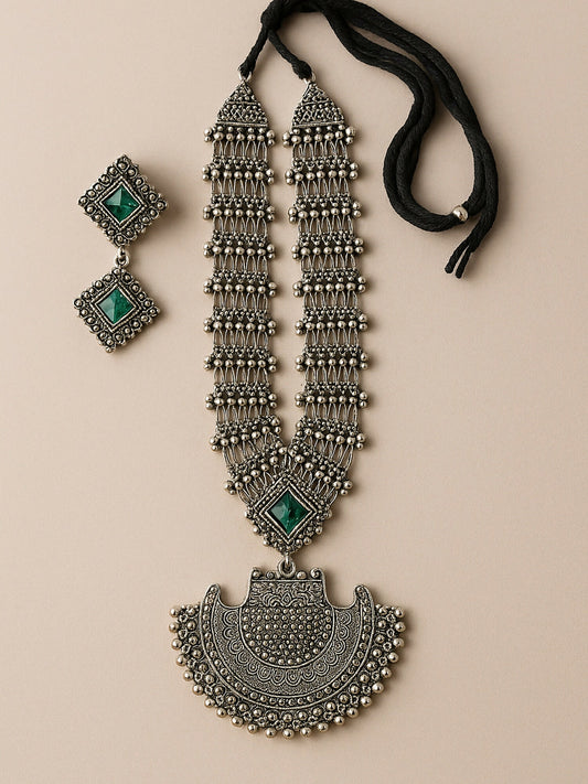 Durwaj's Oxidized Silver Set-DW-001