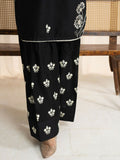 Panache Apparel Monochrome Tales Cotton Lawn Embroidered Stitched Suit-Moonlight Glow