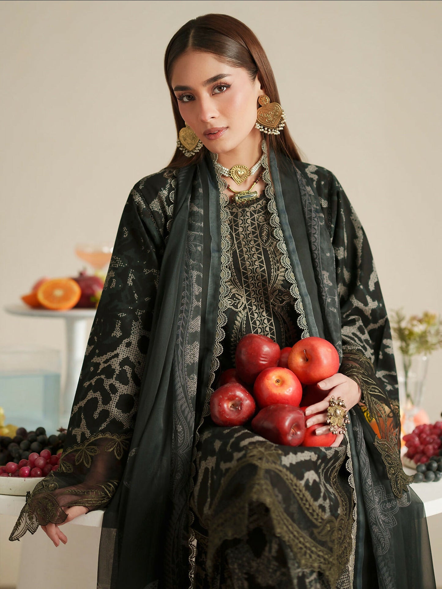 Binilyas Jojo Summer'26 Lawn Embroidered Unstitched 3-Piece Suit-82A