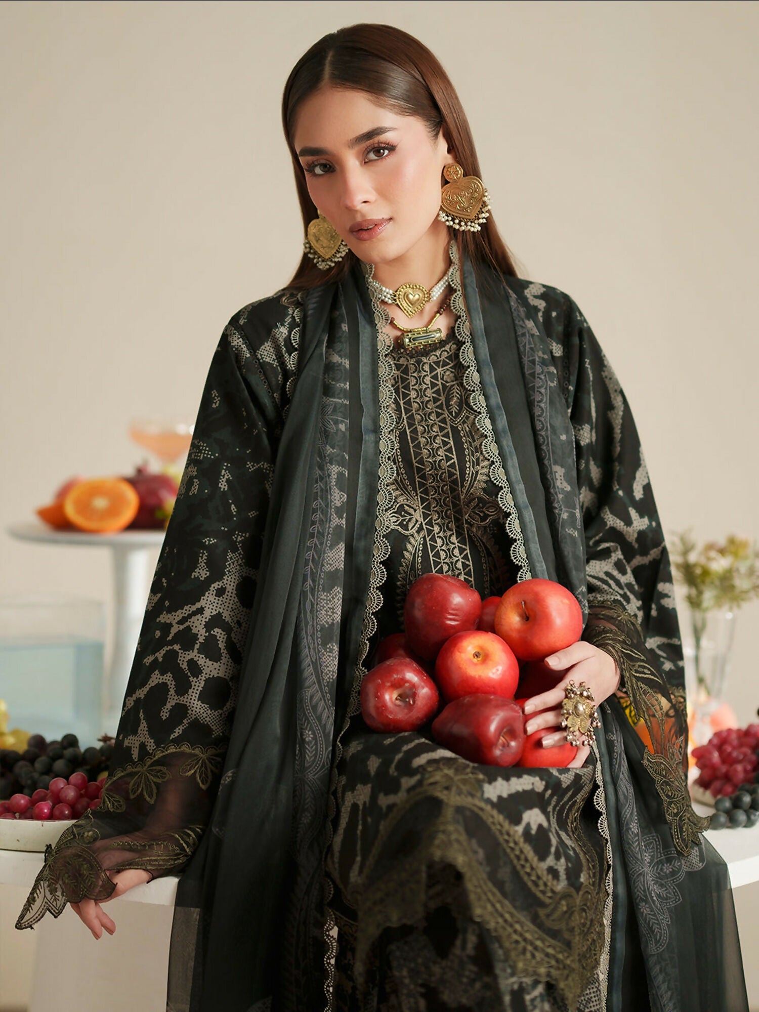 Binilyas Jojo Summer'26 Lawn Embroidered Unstitched 3-Piece Suit-82A