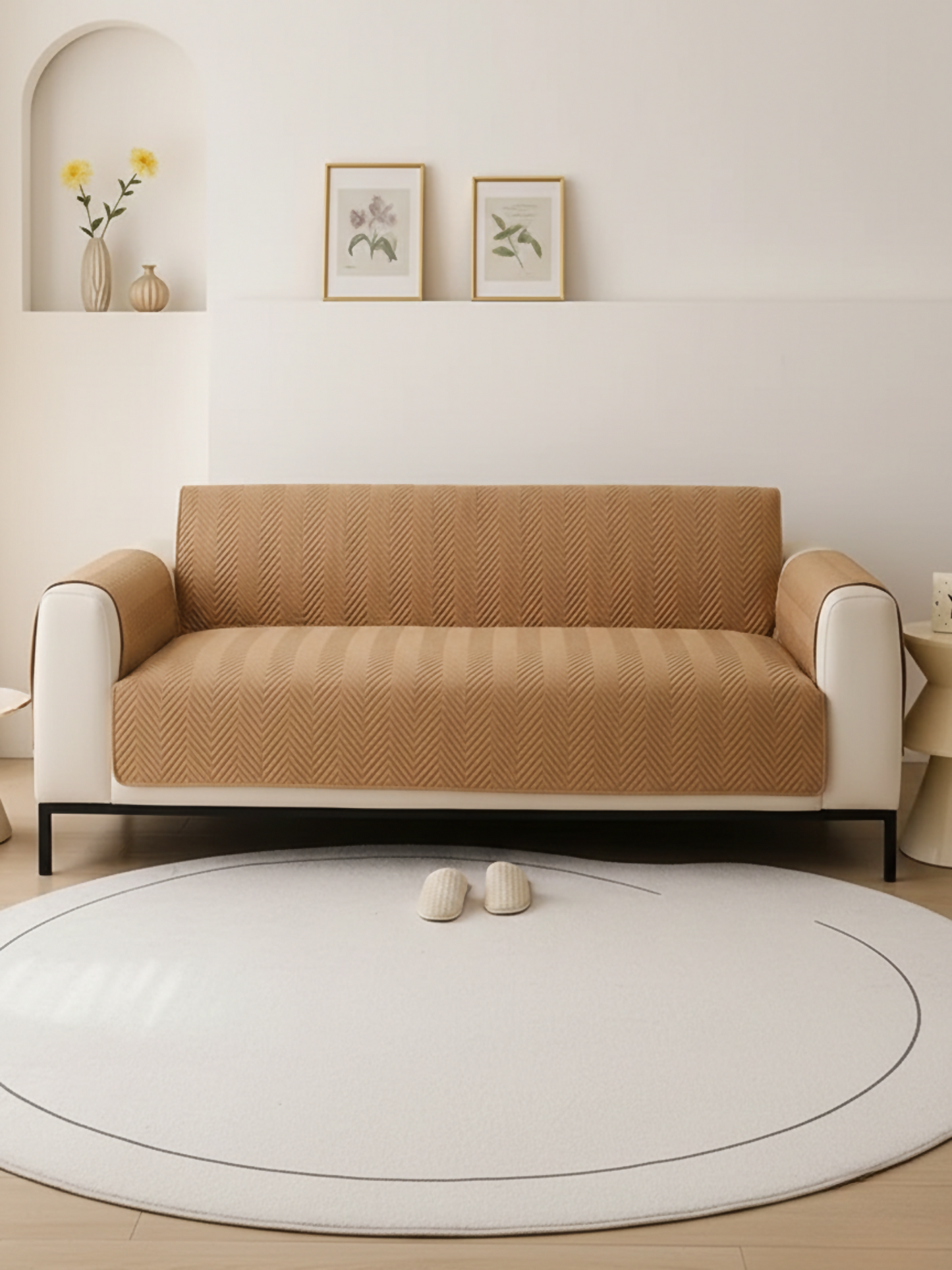 Elegant Bedding Mat Ultrasonic Micro Sofa Cover