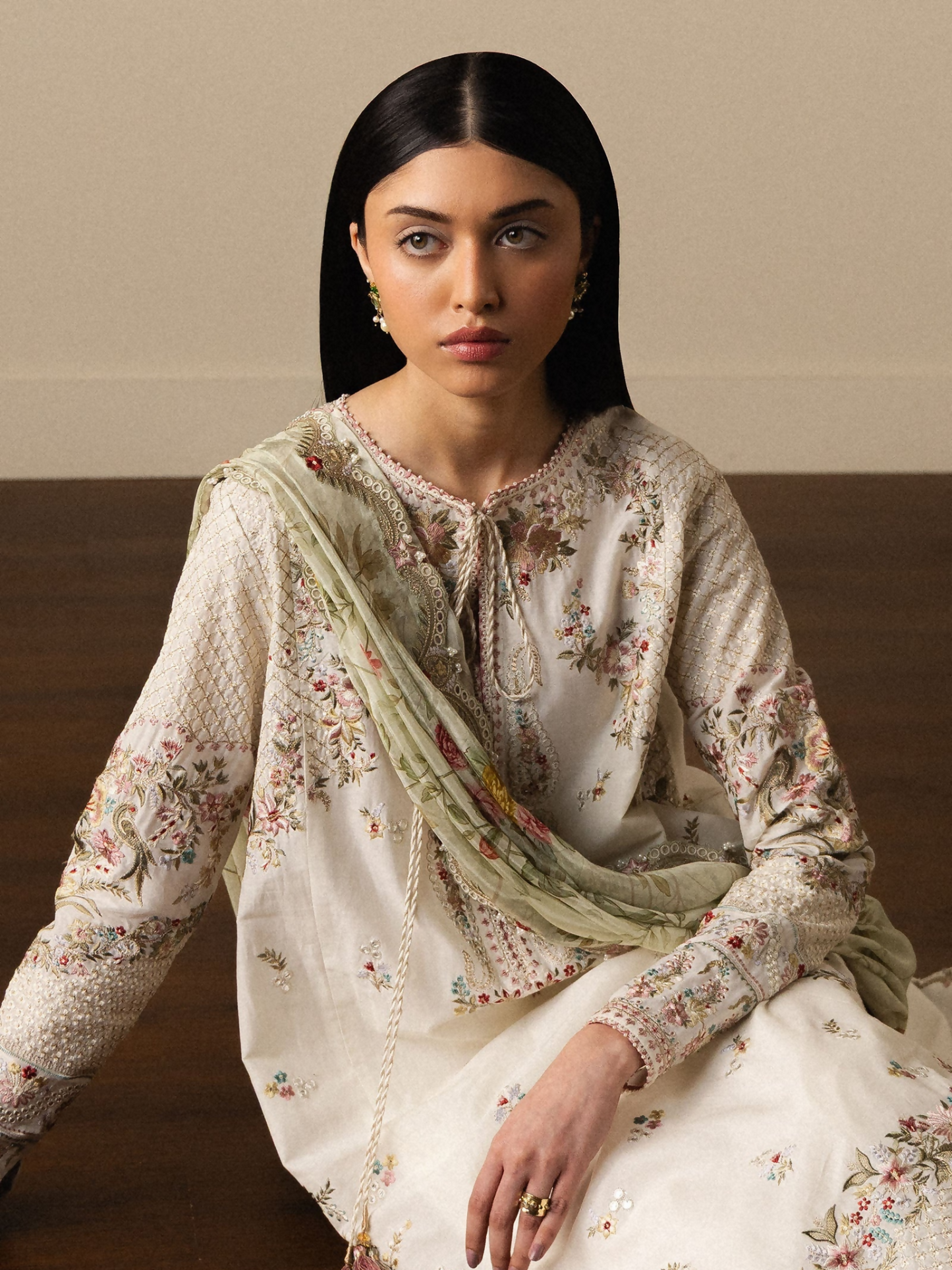 Zara ShahJahan Satori'26 Lawn Embroidered Unstitched 3-Piece Suit-Shiori-D5