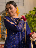 Ruby's Couture Poshak Organza Embellished Stitched 3-Piece Suit-Roshanara