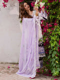 Mahnur Gulzar Viscose Embroidered Unstitched 3-Piece Suit - G - 02