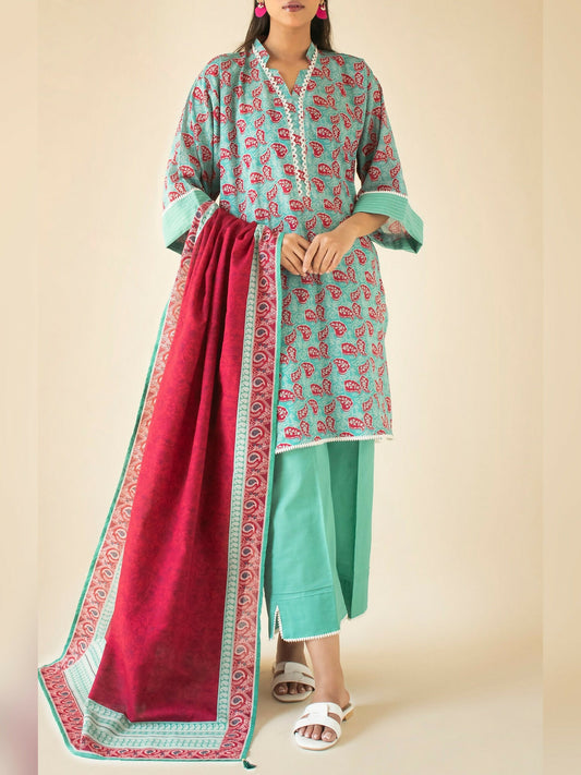 Orient Khaddar Printed Unstitched 3-Piece Suit-OTL-24-319