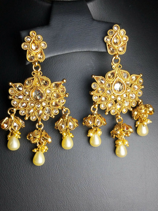 H&A Jewellery Polki Earings