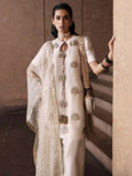 Hussain Rehar Luxury Pret Eid'24 Raw Silk Embellished Stitched 3-Piece Suit-Lin