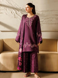 Panache Apparel Mistfall Ramadan Edit Cotton Embroidered Stitched Suit-Espresso