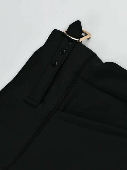 Jupiter Plain Double Buckle Jet Gurkha Pant-15086