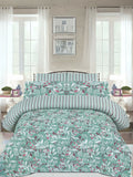 Salonika Printed 3 Piece King Bedsheet Set-128