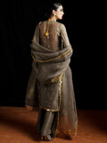 Hussain Rehar Luxury Pret'23 Organza Embellished Stitched 3-Piece Suit-Siva