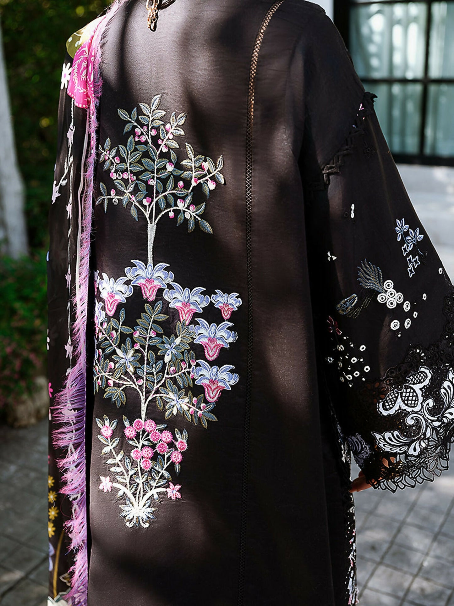 Mushq A Moi Luxury Lawn Embroidered Unstitched 3-Piece Suit-Gentle Breeze