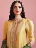 Hussain Rehar Basic Not Basic IV Raw Silk Embellished Stitched 3-Piece Suit-Mariglod