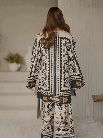 MH Cloth House Poly Lawn Printed Co-Ord Set-Manchali