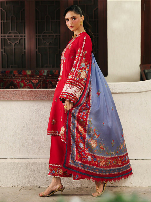 Binilyas Lumina Summer Lawn Embroidered Unstitched 3-Piece Suit-L73-B