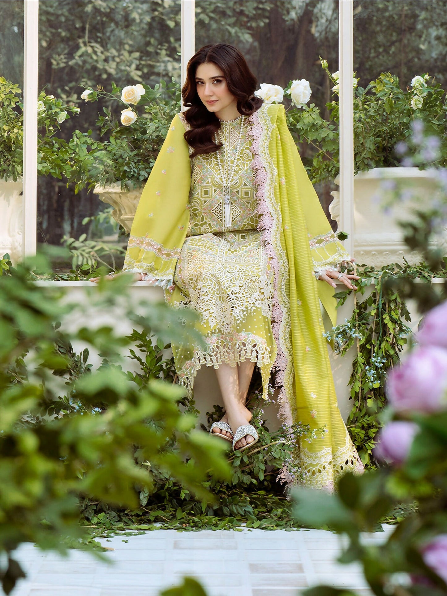 Binilyas Freesia Lawn Embroidered Unstitched 3-Piece Suit-105-A