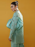Hussain Rehar Basic Not Basic I Raw Silk Embellished Stitched 3-Piece Suit-Gladious