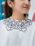 Velvour Girls Cotton Embroidered Stitched 2-Piece Suit-VG119-A