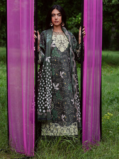 Parishay Rang e Sarma Khaddar Embroidered Unstitched 3-Piece Suit-SAR-10