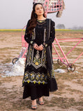 Black-Parishay Dil e Raqsam Lawn'26 Embroidered Unstitched 3-Piece Suit-DQ-01