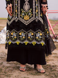 Black-Parishay Dil e Raqsam Lawn'26 Embroidered Unstitched 3-Piece Suit-DQ-01