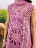 Pink-Parishay Dil e Raqsam Lawn'26 Embroidered Unstitched 3-Piece Suit-DQ-02
