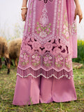 Pink-Parishay Dil e Raqsam Lawn'26 Embroidered Unstitched 3-Piece Suit-DQ-02