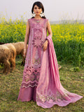 Pink-Parishay Dil e Raqsam Lawn'26 Embroidered Unstitched 3-Piece Suit-DQ-02
