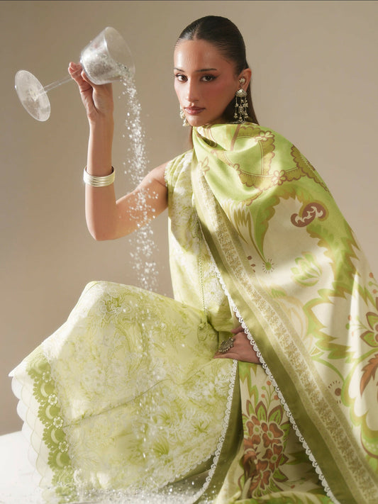 Binilyas Jojo Summer'26 Lawn Embroidered Unstitched 3-Piece Suit-86B