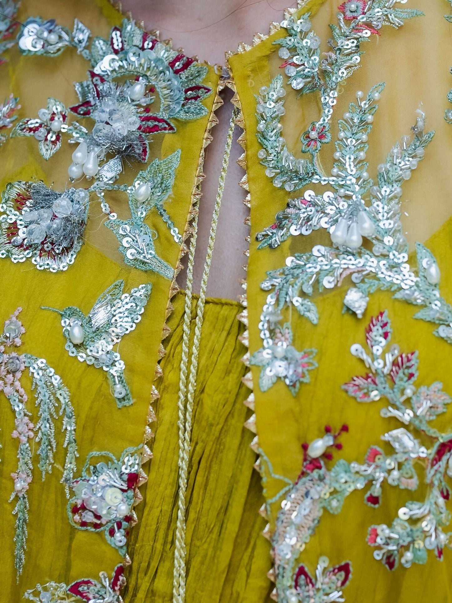 Shiza Hassan Lillian Wedding Formals Organza Embellished Stitched 3-Piece Suit-Floraison