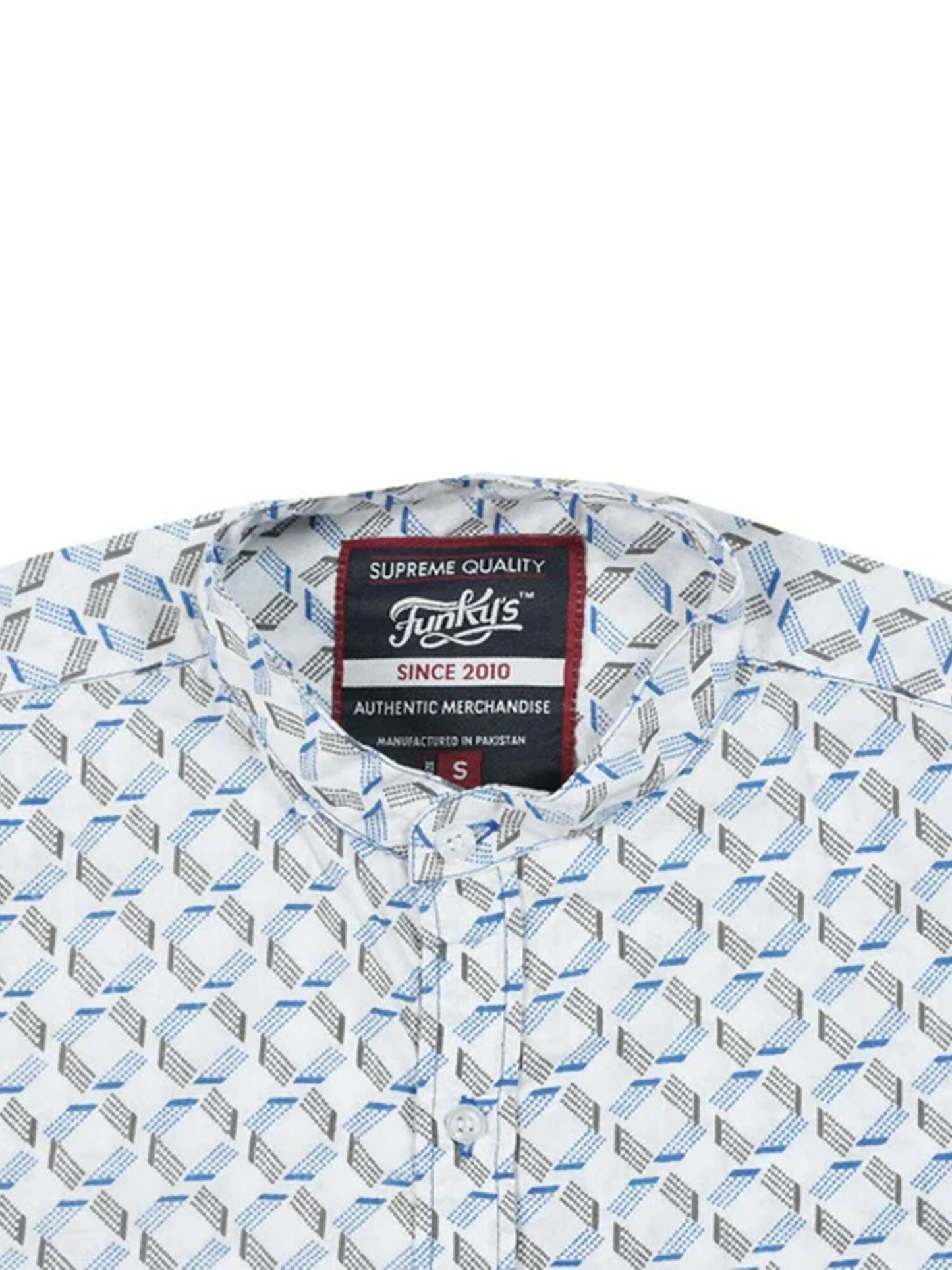 Funky’s Printed Rage Grey Lift Shirt-10234
