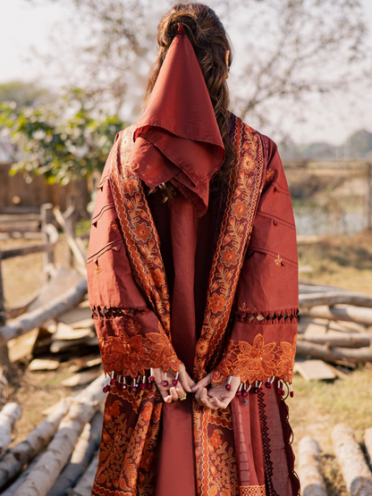 Parishay Summer Queen Vol 2 Lawn Embroidered Unstitched 3-Piece Suit-SQU-09