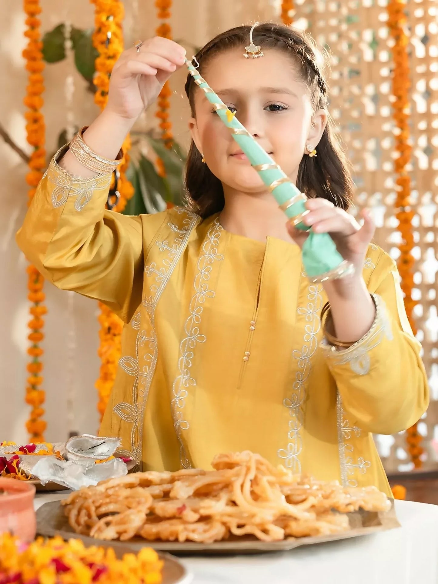 Panache Apparel Noore Eid Edit Sheesha Silk Embroidered Stitched Suit-Hoor