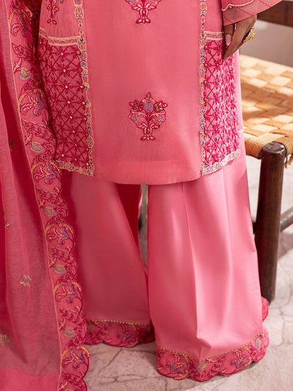 Shurooq L’amore Khaddi Net Embroidered Stitched 3-Piece Suit-Yodelle