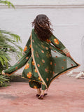 Mahnur Gulzar Viscose Embroidered Unstitched 3-Piece Suit - G - 05