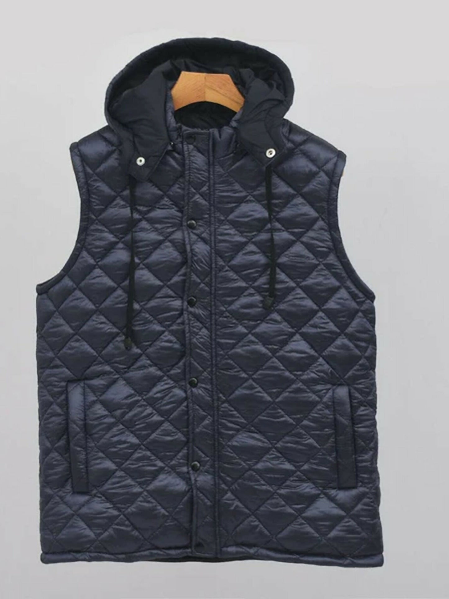 Removeable Hood Ultralight Puffer Gillet-13117