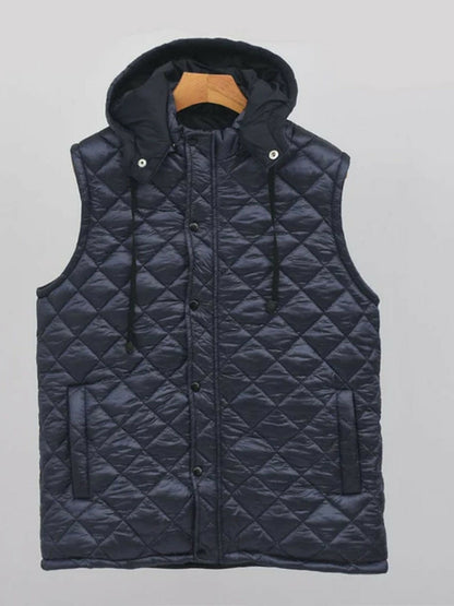 Removeable Hood Ultralight Puffer Gillet-13117