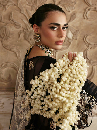 Parishay Jahanara Chiffon Embroidered Stitched 3-Piece Suit-JRA-09