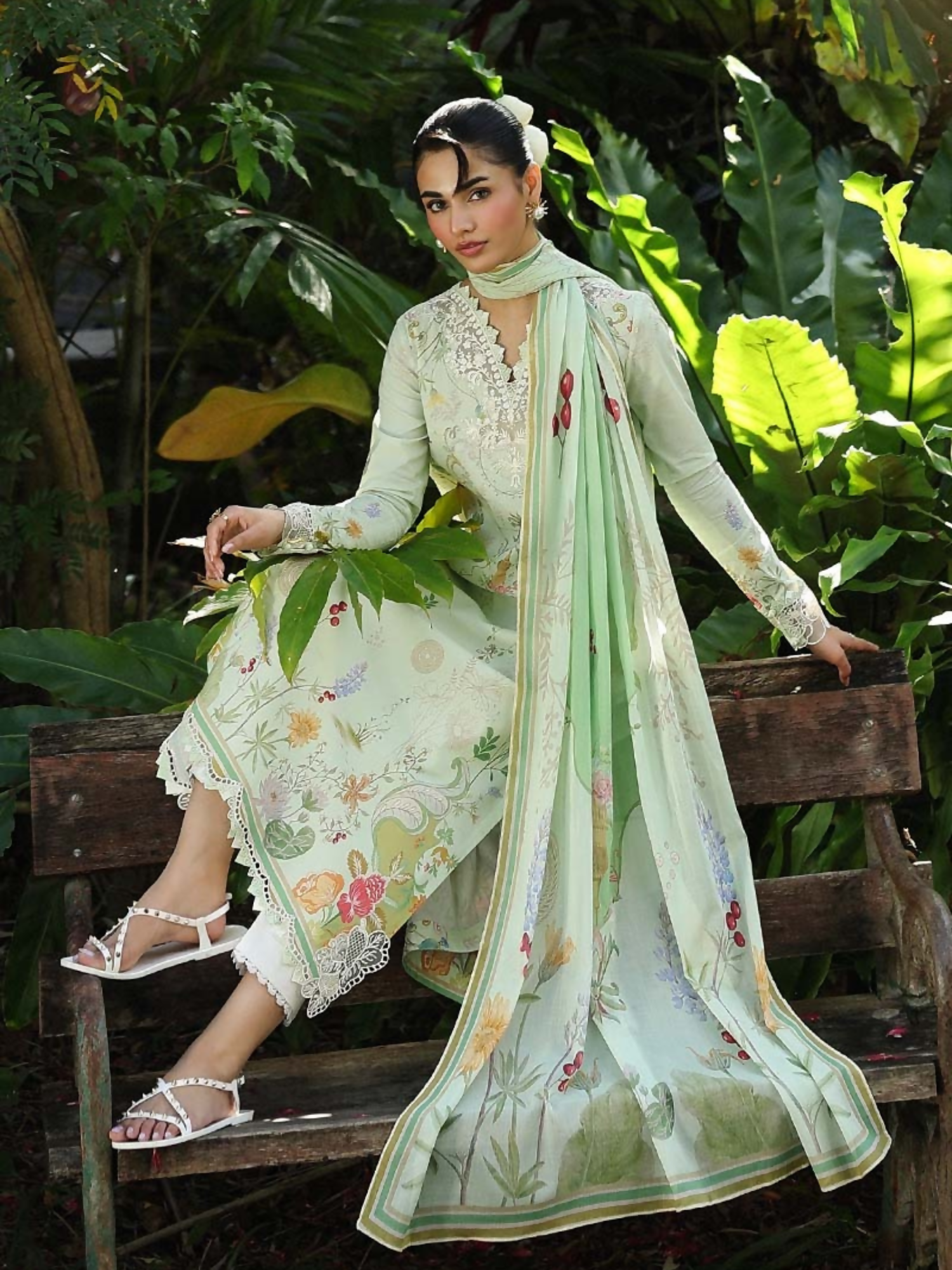 Qalamkar Qprints Lawn'26 Embroidered Unstitched 3-Piece Suit-AX-01-(A)-Neve