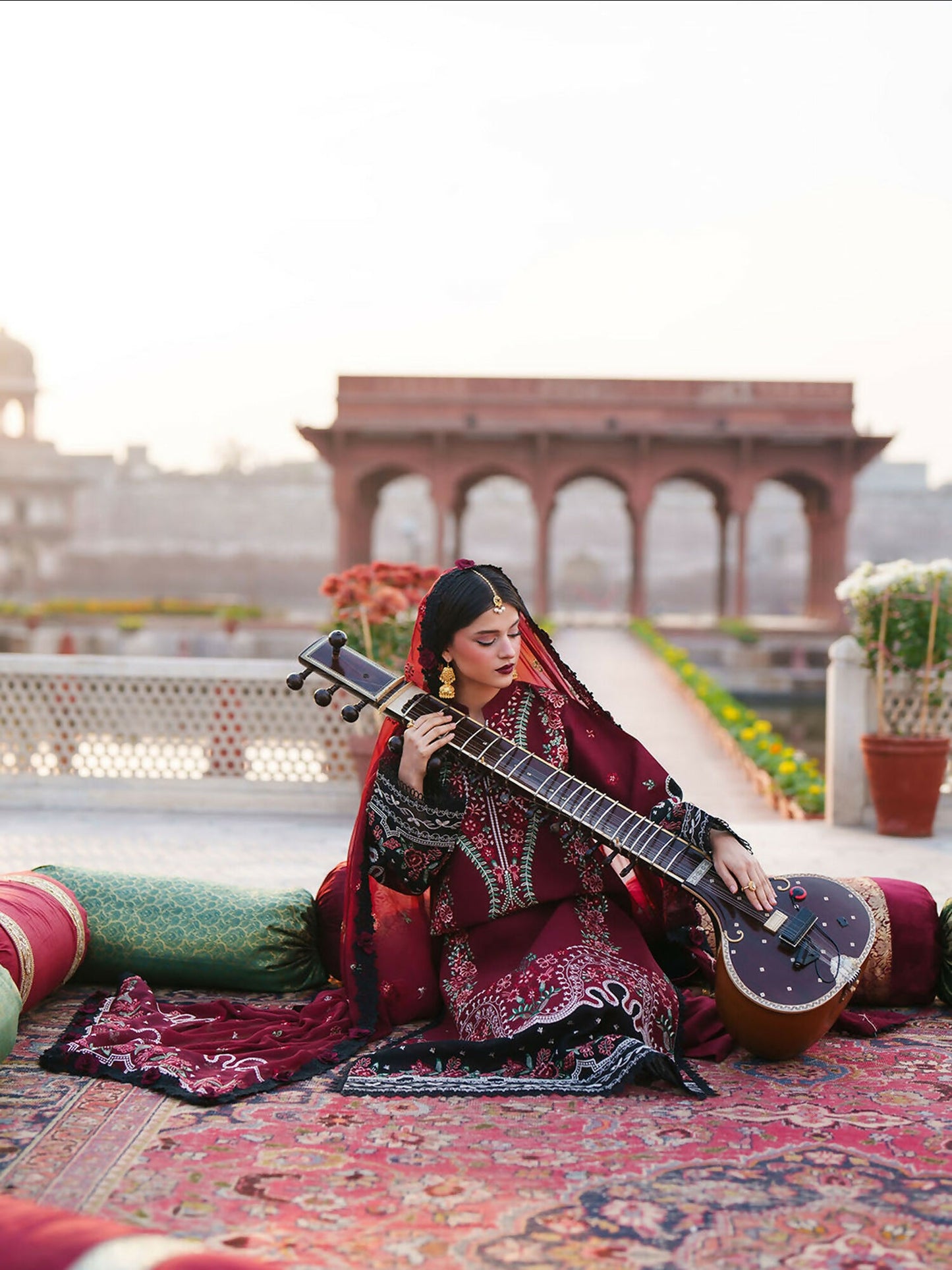 Mahnur Gul Luxury Lawn'26 Embroidered Stitched 3-Piece Suit-G-005